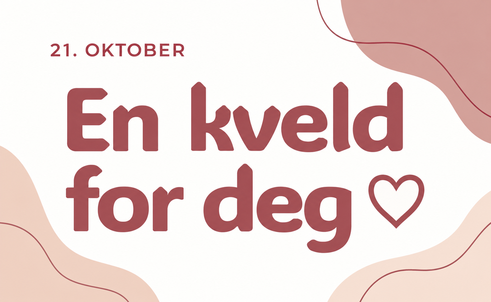 En kveld for deg – arrangement for pårørende